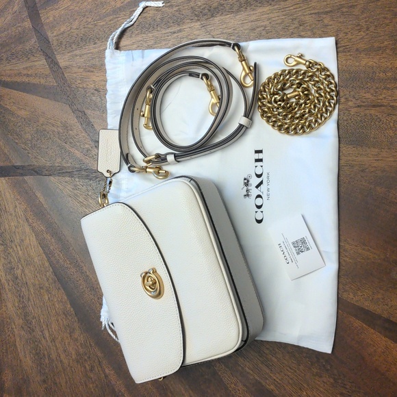 COACH Cassie Crossbody Bag 19 White - Picture 3 of 16